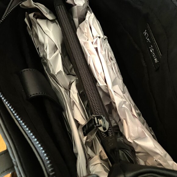 FIRM. Rare BETSEY JOHNSON Skull Tote. Matte Black Shoulder Crossbody Bag - Picture 10 of 12